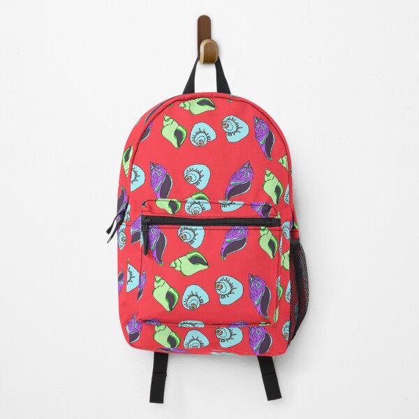 Item preview, Shells in bright colours and red background  designed and sold by LynseysArtShop.