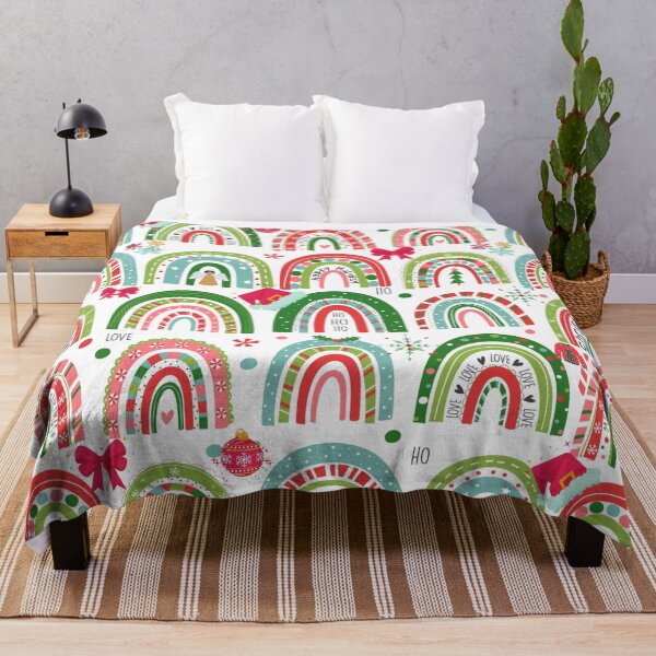 Item preview, Seamless Christmas Patterns With Cute Colored Rainbows designed and sold by adoredigitals.