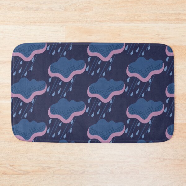 Item preview, Stormy Rain Cloud Cartoon Illustration Pink and Blues designed and sold by AngelDawnDesign.