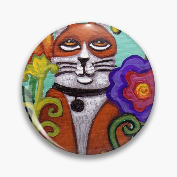 Item preview, Cat and Four Birds designed and sold by Genevieve Esson.