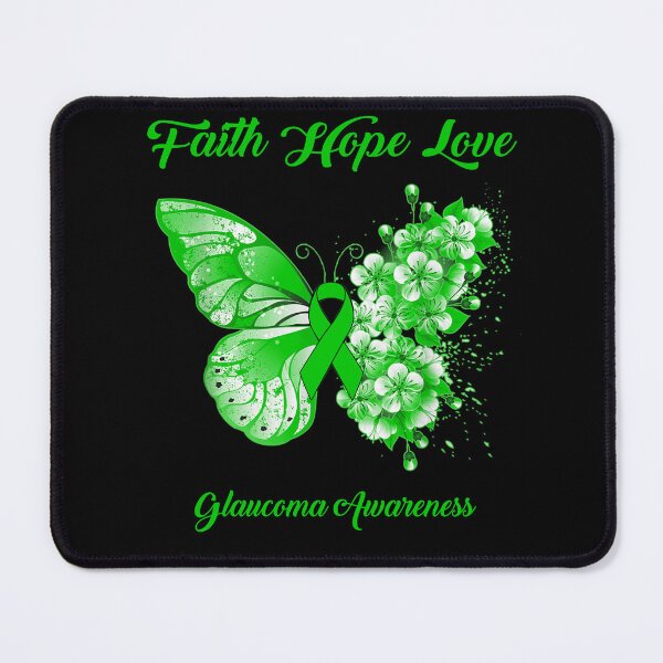 Item preview, Faith Hope Love Glaucoma Awareness Butterfly Ribbon Gifts designed and sold by Adropine.