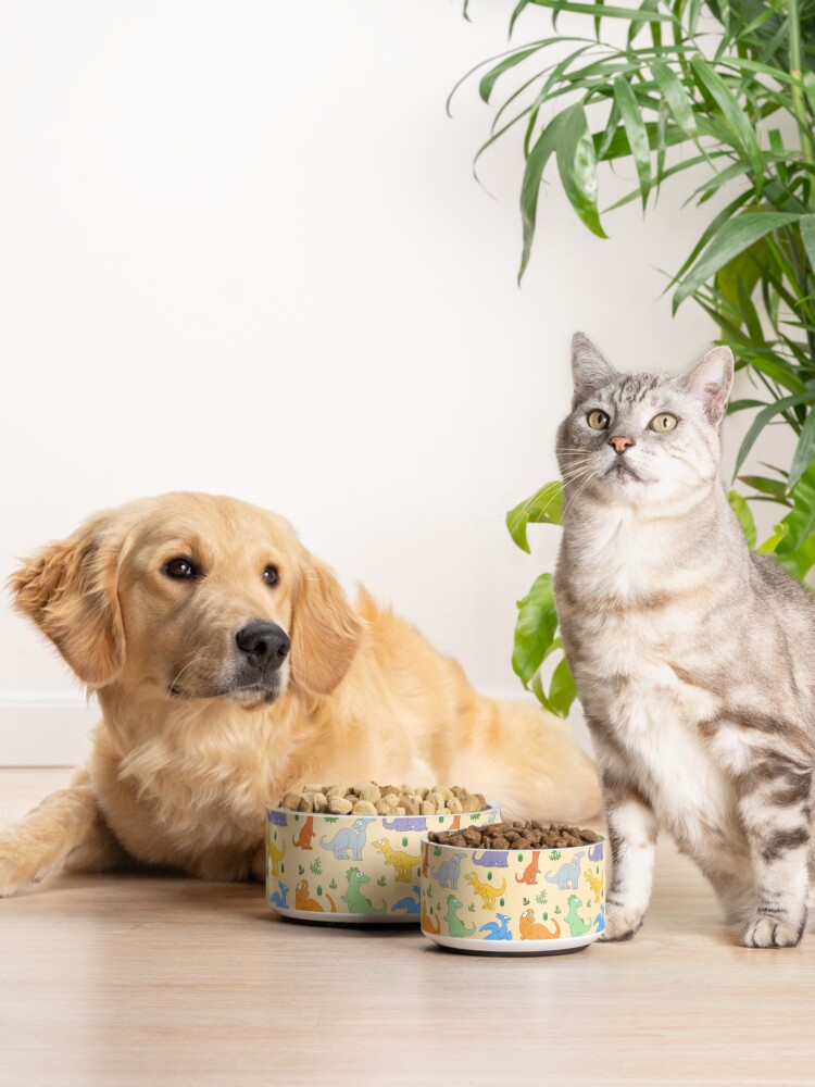 Alternate view of Goofy Dinosaurs Pet Bowl
