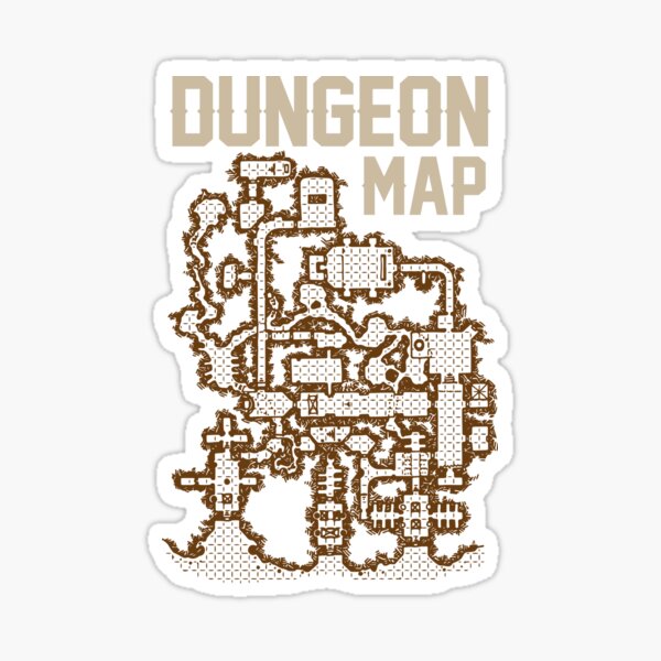 Dungeon Roleplaying T-Shirt Sticker