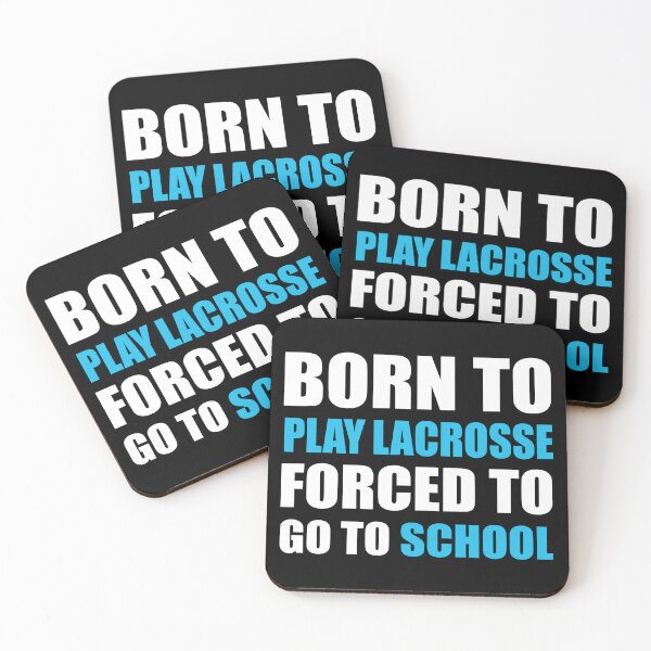 Item preview, Born to Play Lacrosse Forced to Go to School designed and sold by TendyTees.