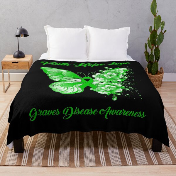 Item preview, Faith Hope Love Graves Disease Awareness Butterfly Ribbon Gifts designed and sold by Adropine.