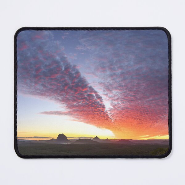 Item preview, Glass House Mountains Sunset Panorama designed and sold by Adrian Alford Photography.