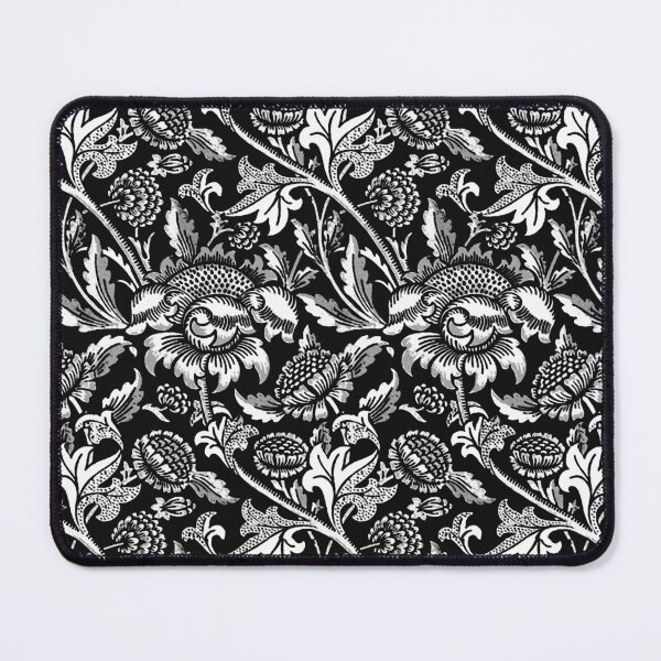 Item preview, William Morris Sunflowers, Black and White with Gray designed and sold by Marymarice.