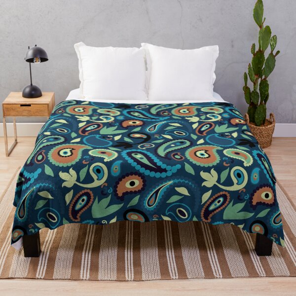 Item preview, Blue Paisley designed and sold by Nina May Designs.