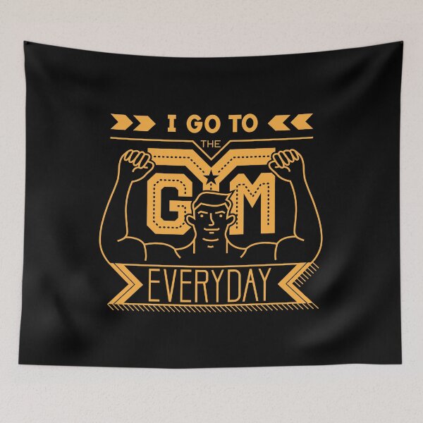 Item preview, I go to the gym everyday | gym rat | gym goer designed and sold by simonlidesign.