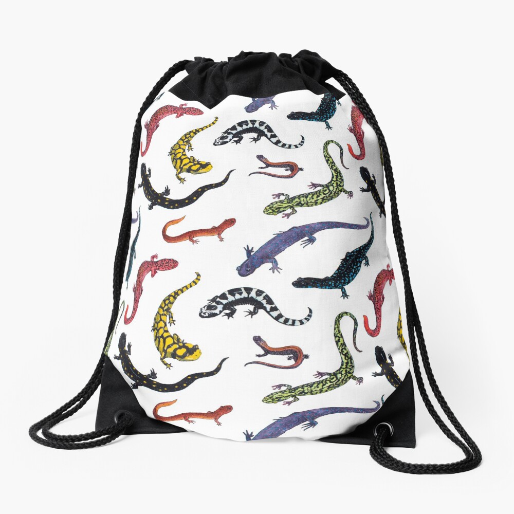 Salamanders Drawstring Bag