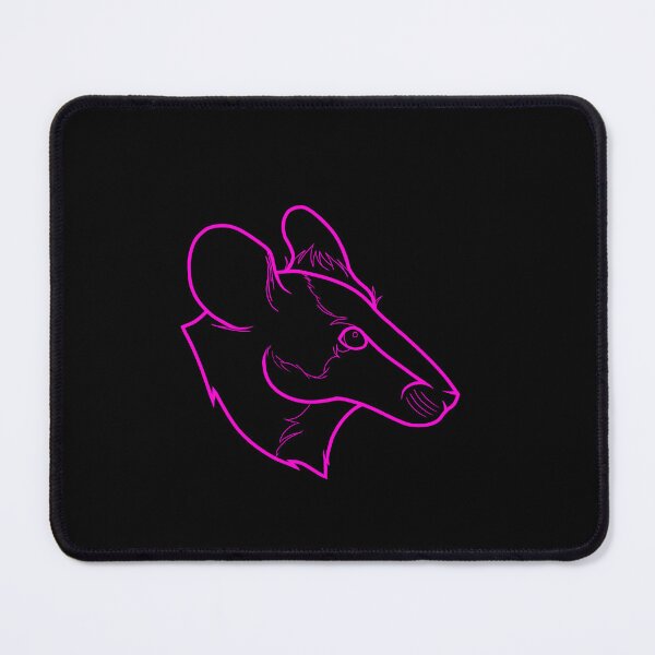 Item preview, Fancy Mouse Outline Black/ pink designed and sold by TinkeredPets.