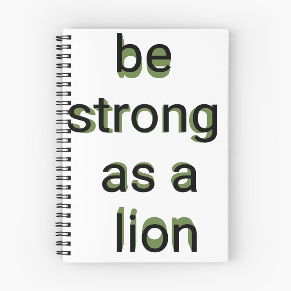 Item preview, Be strong as a lion designed and sold by earth wings.