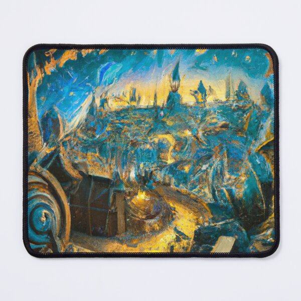 Item preview, Colorful fantasy city AI painting designed and sold by AiArtist01.