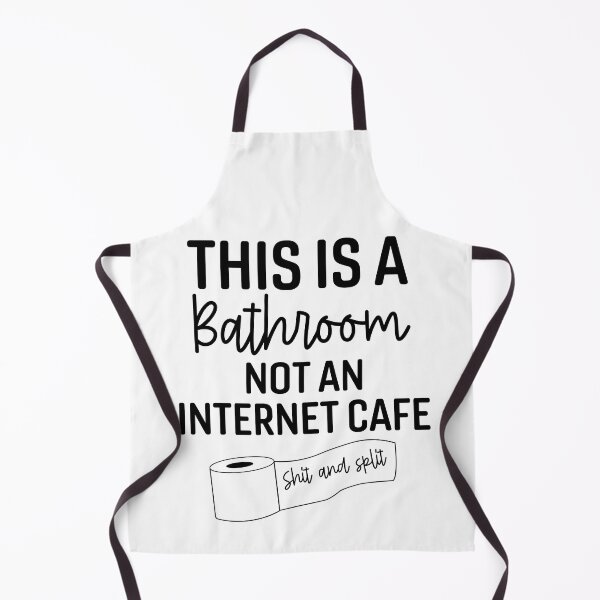 Item preview, this is a bathroom not an internet cafe , Funny Internet Cafe designed and sold by Every Pet Shirts.