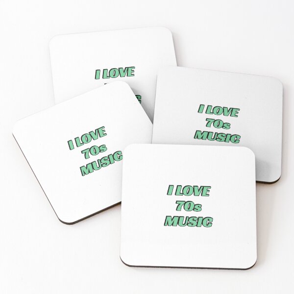Item preview, I love 70s music - retro green text - seventies - music fan designed and sold by Inspirationmotivation.