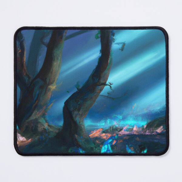 Item preview, Mysterious fantasy forest AI painting designed and sold by AiArtist01.