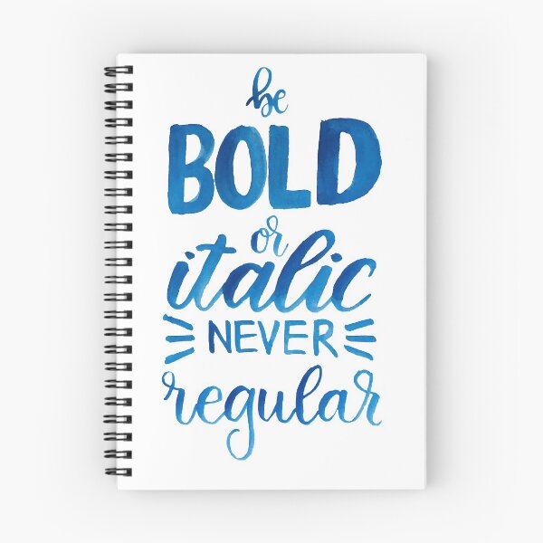 Item preview, Be bold or italic designed and sold by acrylicsandink.