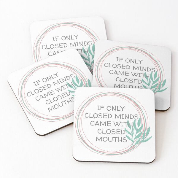 Item preview, CLOSED MINDS CLOSED MOUTHS, LEAF CIRCLE designed and sold by dogwoodandthyme.
