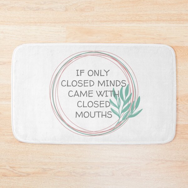 Item preview, CLOSED MINDS CLOSED MOUTHS, LEAF CIRCLE designed and sold by dogwoodandthyme.