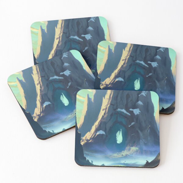 Item preview, Mysterious fantasy mountain AI painting designed and sold by AiArtist01.
