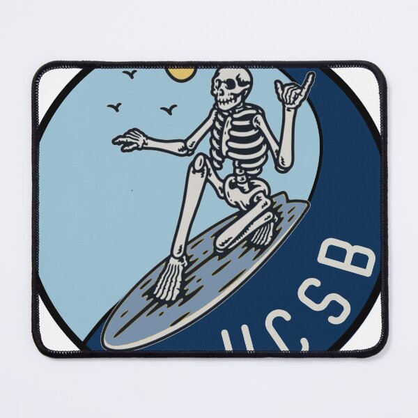 Item preview, UCSB SKELETON SURFER designed and sold by geekassgirl.