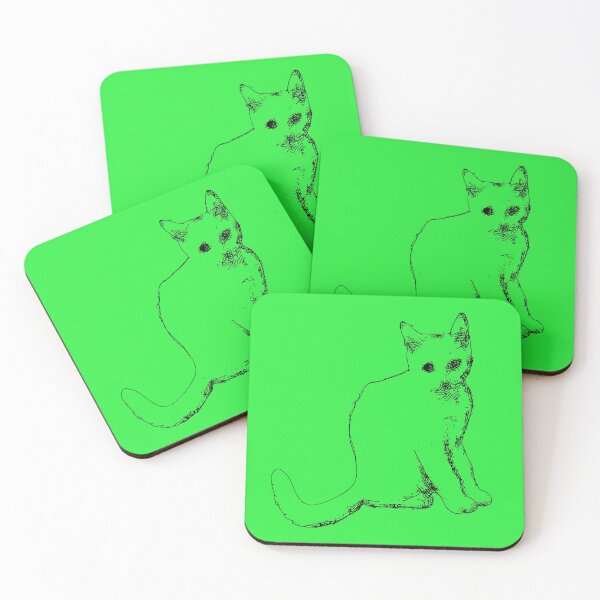 Item preview, The Lime Green Cat designed and sold by IrisAndSeb.