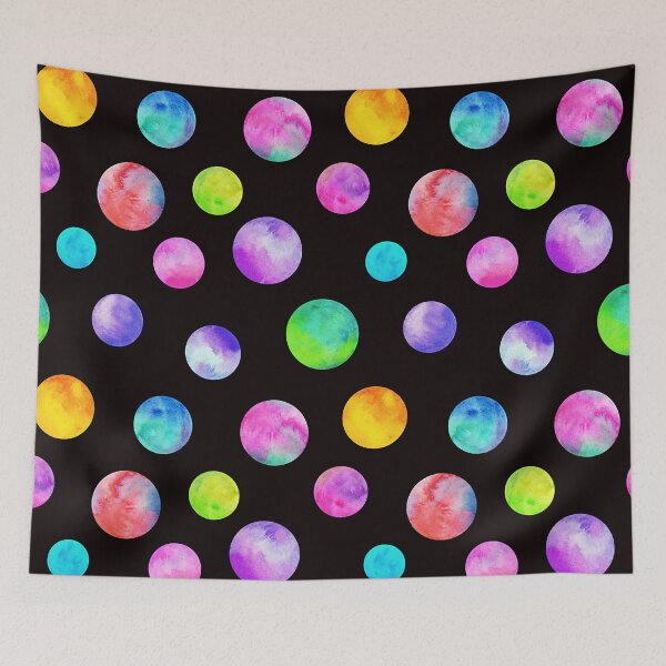 Item preview, polka dots watercolor multicolor trendy pattern designed and sold by cutecrazytshirt.