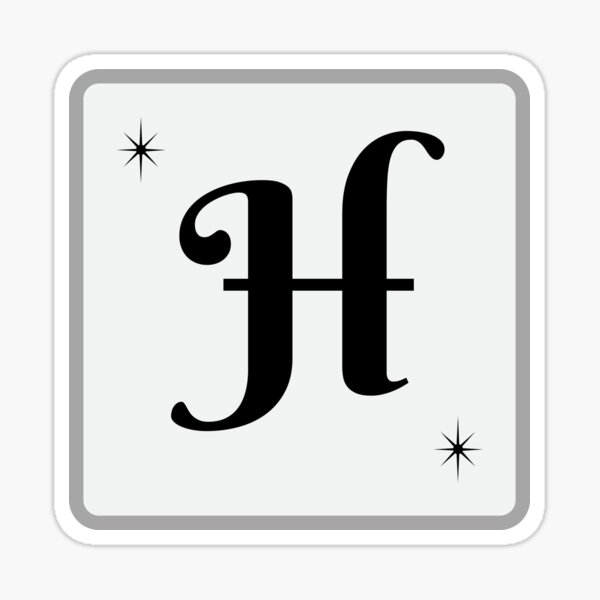 "H, Letters from Alphabets, Educational" Sticker for Sale by