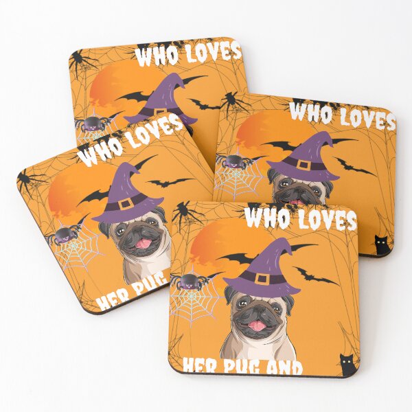 Item preview, Just a Girl who Loves Her Pug and Halloween designed and sold by medojerrari79.