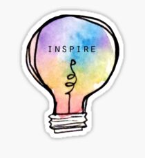Watercolour Lightbulb Sticker