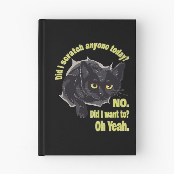 Item preview, Funny Sarcastic Cat Have I Scratched Anyone Today Black Cat Lovers Gift Idea designed and sold by Countrysmart.