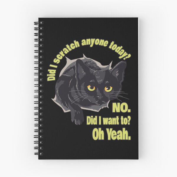 Item preview, Funny Sarcastic Cat Have I Scratched Anyone Today Black Cat Lovers Gift Idea designed and sold by Countrysmart.