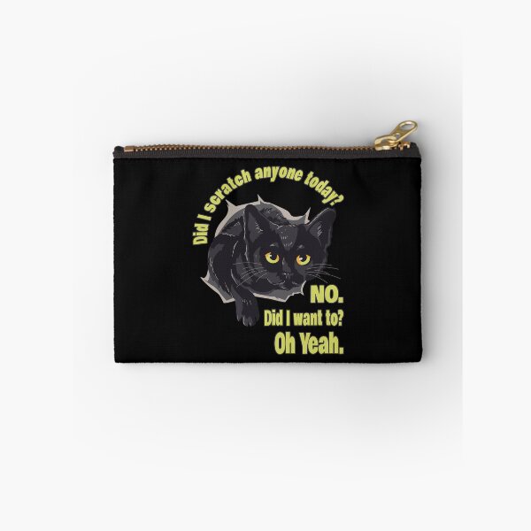 Item preview, Funny Sarcastic Cat Have I Scratched Anyone Today Black Cat Lovers Gift Idea designed and sold by Countrysmart.