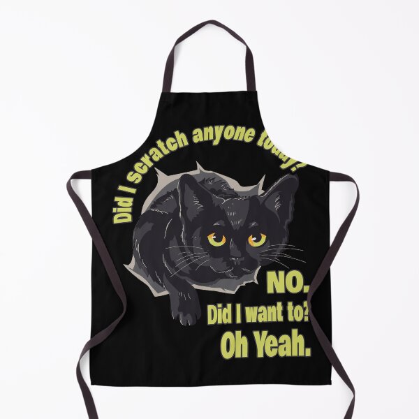 Item preview, Funny Sarcastic Cat Have I Scratched Anyone Today Black Cat Lovers Gift Idea designed and sold by Countrysmart.