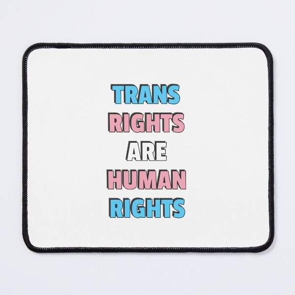 Item preview, Trans Rights Are Human Rights - trans flag colors designed and sold by Inspirationmotivation.