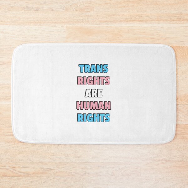 Item preview, Trans Rights Are Human Rights - trans flag colors designed and sold by Inspirationmotivation.