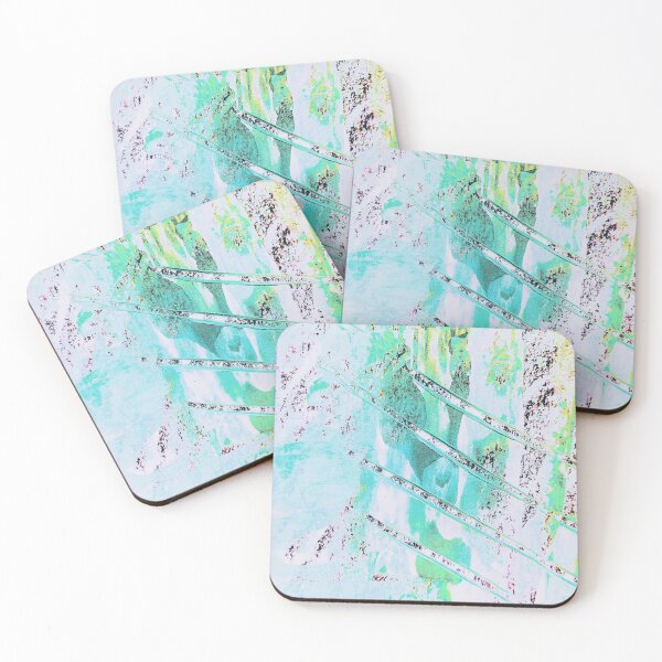 Item preview, Green blue yellow paint smear scratch detail designed and sold by Grey Robinson.