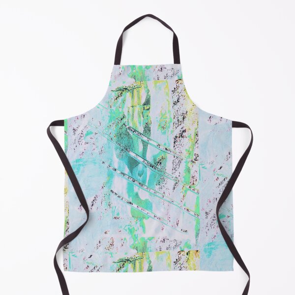 Item preview, Green blue yellow paint smear scratch detail designed and sold by Grey Robinson.