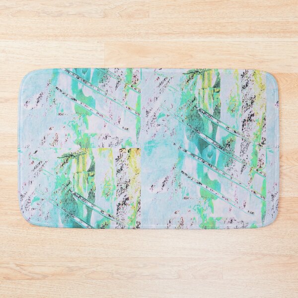 Item preview, Green blue yellow paint smear scratch detail designed and sold by Grey Robinson.