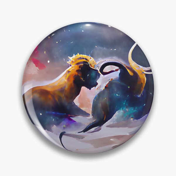 Item preview, Capricorn and Leo designed and sold by AbstractlyArt.