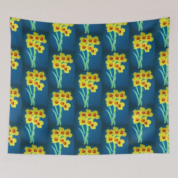 Item preview, Daffodil Flowers- Bunch of yellow flowers illustration designed and sold by tinytiger77.