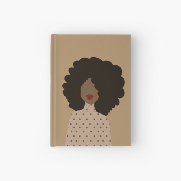 Abstract Angela Face Hardcover Journal Hardcover Journal