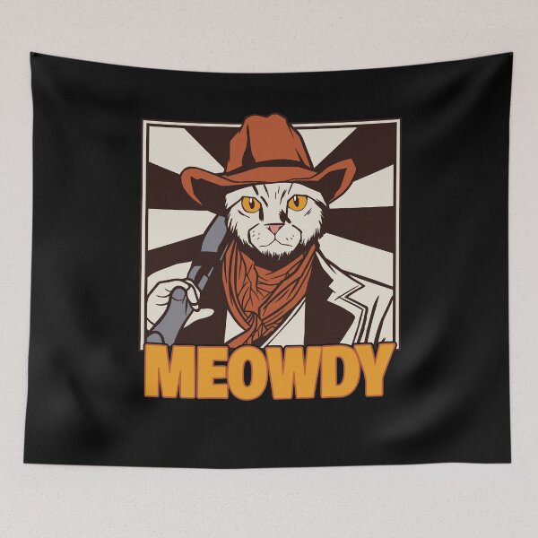 Item preview, Meowdy Funny Mashup Between Meow And Howdy Cat Meme Cat Lover Gift Idea designed and sold by Countrysmart.