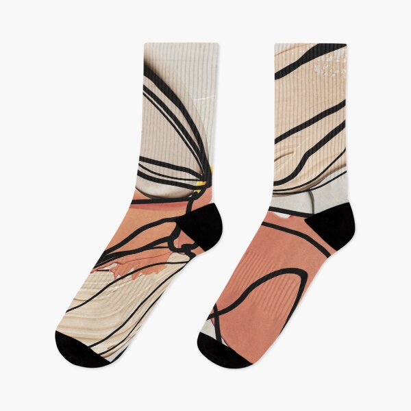 Item preview, Line Art Minimalist Flower, Neutral Colors, Draw Line, Blue designed and sold by Irena Orlov.