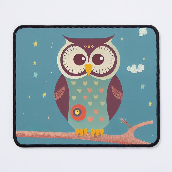 Item preview, Owl sitting on a Branch designed and sold by ThePurpleMelon.