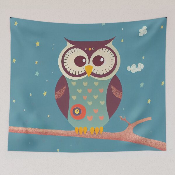 Item preview, Owl sitting on a Branch designed and sold by ThePurpleMelon.