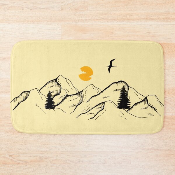 Item preview, Mountains desert sketch  designed and sold by Aysa Galaxy.