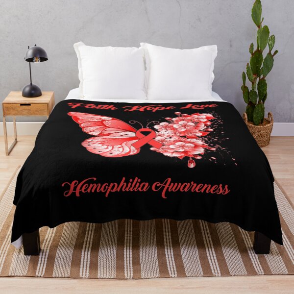 Item preview, Faith Hope Love Hemophilia Awareness Butterfly Ribbon Gifts designed and sold by Adropine.