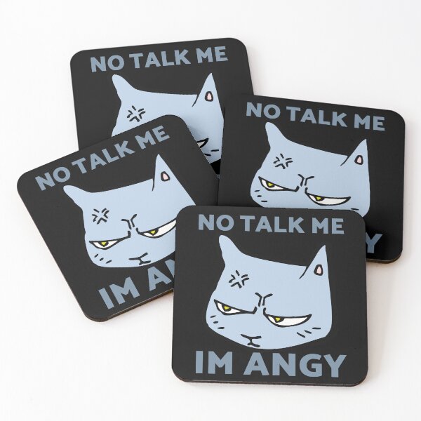 Item preview, No Talk Me I Am Angry - Cute Angry Cat designed and sold by ZackaryWalter.