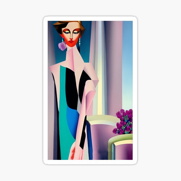 Woman in Fashion 3 Sticker